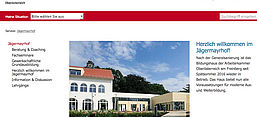 Der Veranstaltungsort, das AK-Bildungshaus Jägermayrhof. Screenshot von der Website.