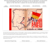 Screenshot von Website: Collection Spanish Civil War - Sammlung zum Spanischen Bürgerkrieg