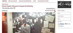 Soviet Epoch: Between Utopia And Reality, Screenshot von der Website des State Museum of Political History of Russia