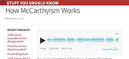 Screenshot des Podcasts "How McCarthyism Works"