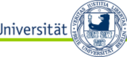Das Bild zeigt das Logo der Freien Universität von Berlin. Blaue Schrift auf weißem Grund.