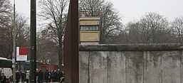 Nationales Denkmal für die Opfer des Mauerbaus und der deutschen Teilung in der Gedenkstätte Berliner Mauer, Foto: Bundesstiftung Aufarbeitung 