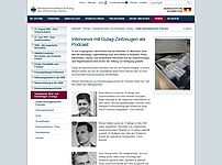 Screenshot des Gulag-Zeitzeugenarchivs