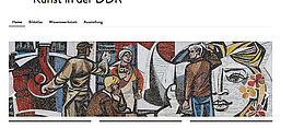 Kunst in der DDR, Screenshot von der Website