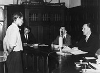 Prozess gegen Guenter Engel, bereits 1953 zu 7 Jahren Zuchthaus verurteilt, Stadtbezirksgericht Pankow, 27.Juni 1953, picture-alliance / akg-images