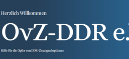 Screenshot Webseite OvZ-DDR e.V.