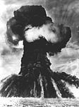 Explosion einer sowjetischen Atombombe auf dem Testgelände in Semipalatinsk, undat., picture-alliance / dpa 
