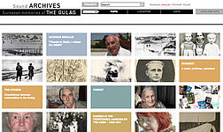 Sound Archives: European Memories of the Gulag, Screenshot von der Website