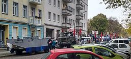 Demonstrationszug in Berlin-Friedrichshain am 5.11.2017 (c) Bundesstiftung Aufarbeitung