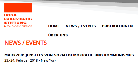 Screenshot der Website des New Yorker Büros der RLS