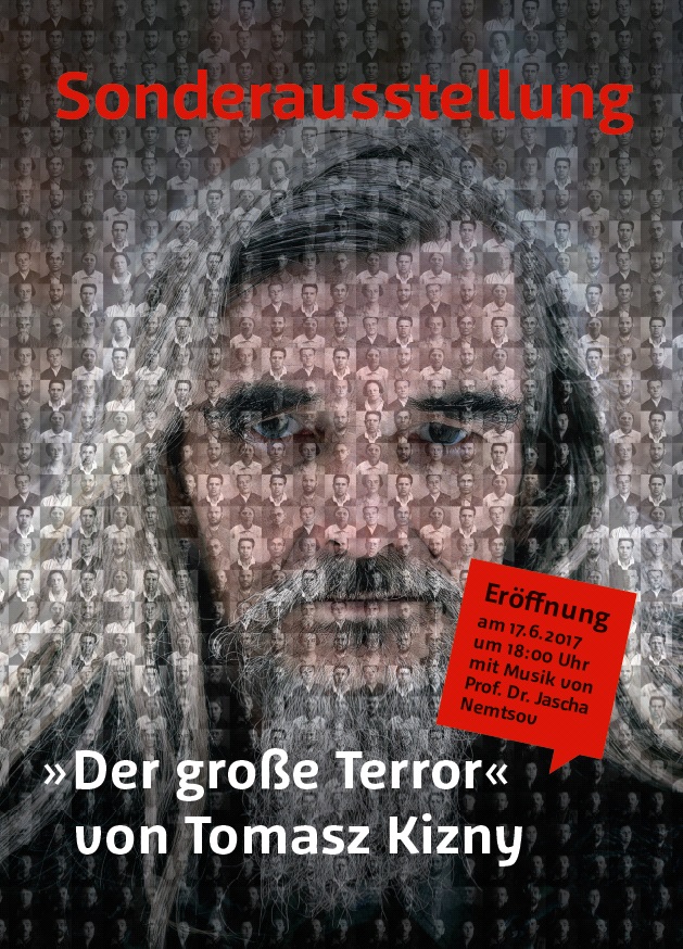 Plakat zur Ausstellung "Der große Terror",  Stiftung Ettersberg