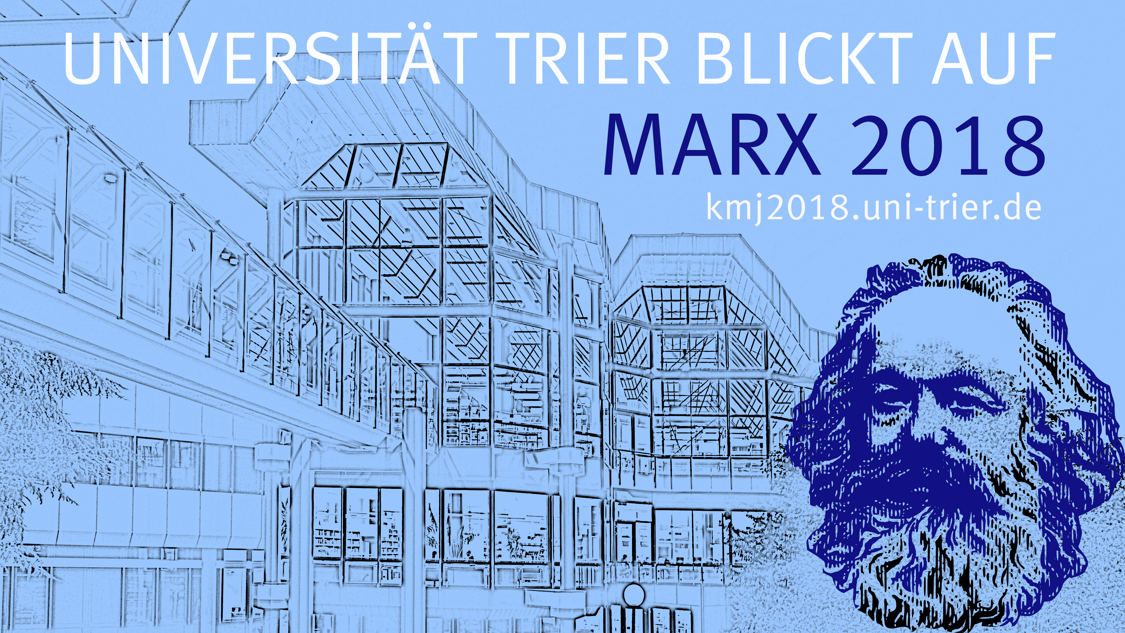Logo der Veranstaltungsreihen anlässlich Karl Marx 200. Geburtstages der Universität Trier