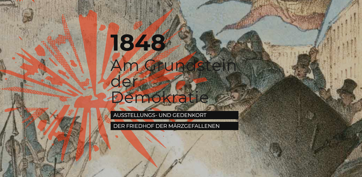 Logo des Ausstellungs- und Gedenkorts: Friedhof der Märzgefallenen