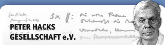Logo der Veranstalter: Peter Hacks Gesellschaft e. V., http://www.peter-hacks-gesellschaft.de/