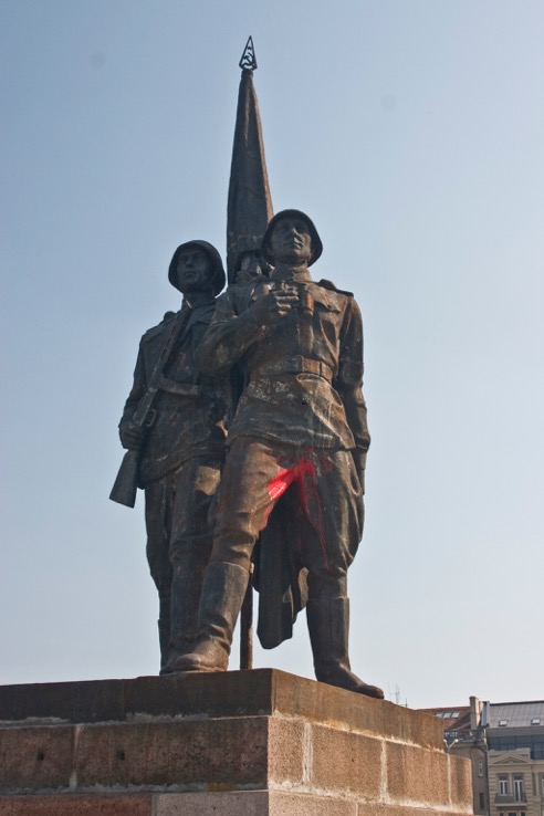 Soldatenstatue an der Grünen Brücken in Vilnius (C) Ekaterina Makhotina