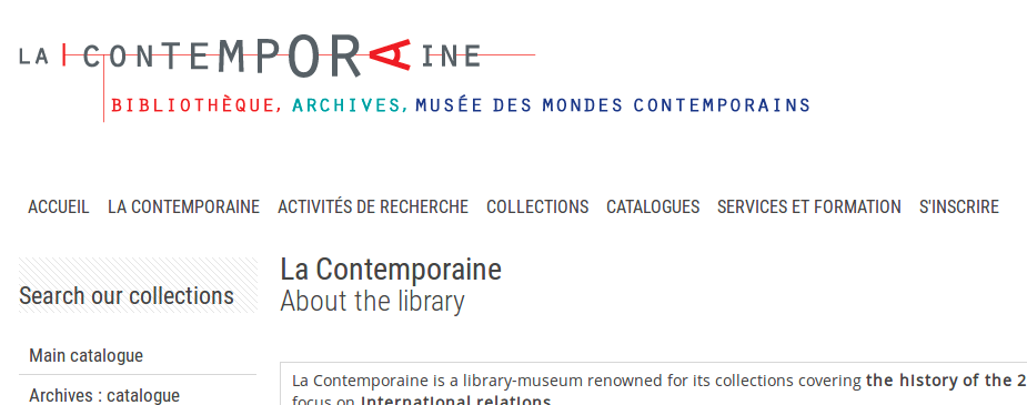 Screenshot von lacontemporaine.fr