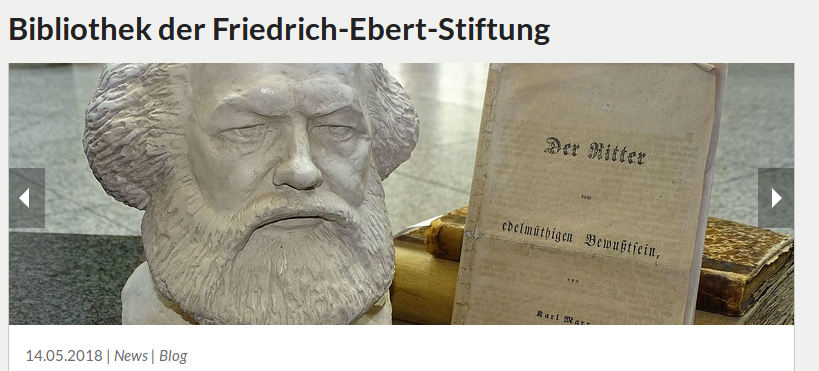 Screenshot der Website der Bibliothek