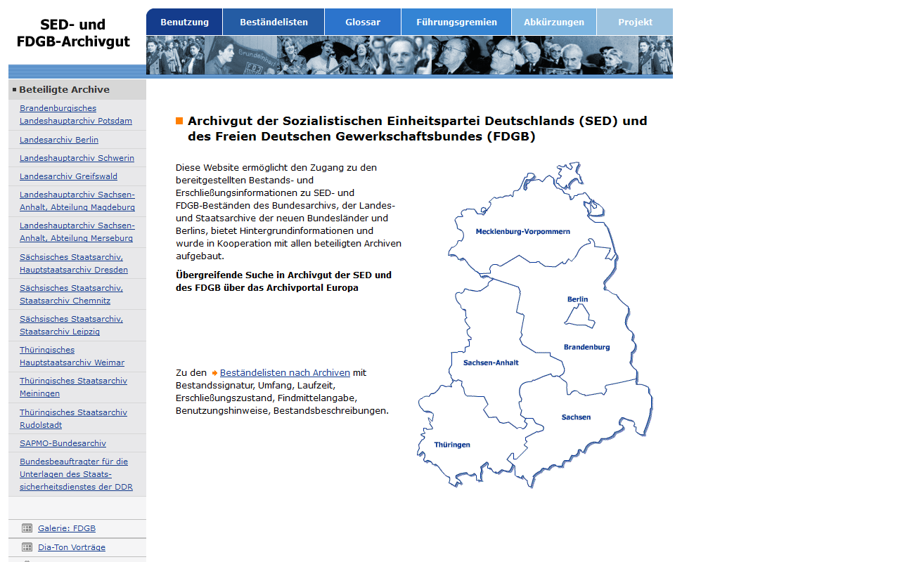 Archivgut der SED und des FDGB