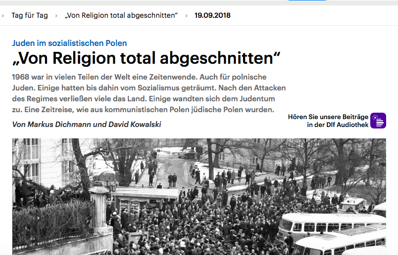 Screenshot von deutschlandfunk.de