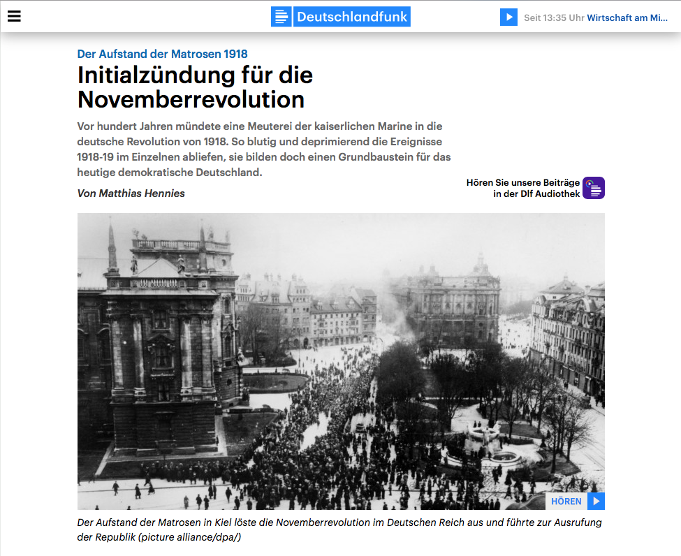 Screenshot von deutschlandfunk.de