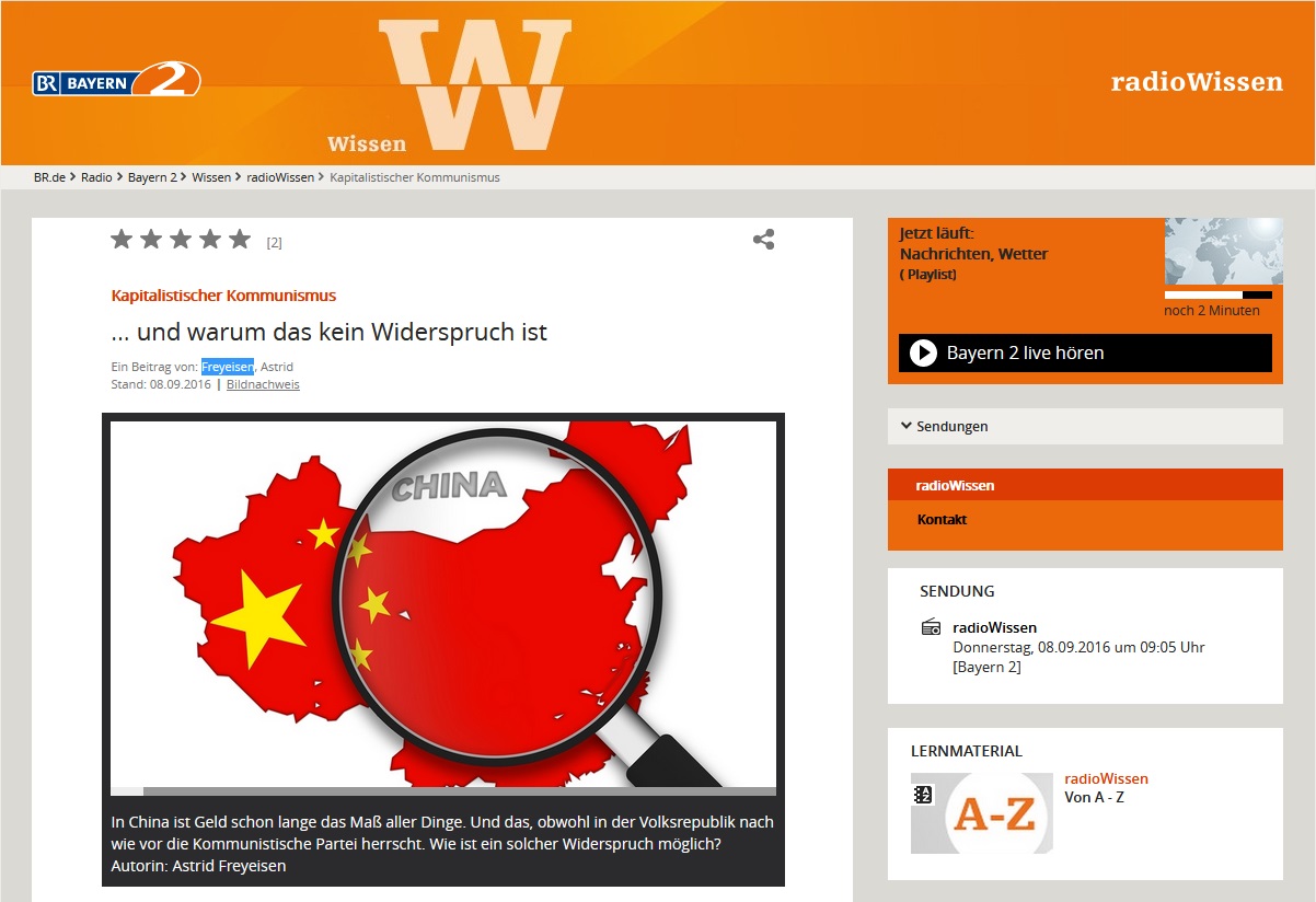 Screenshot der Sendung "Kapitalistischer Kommunismus"