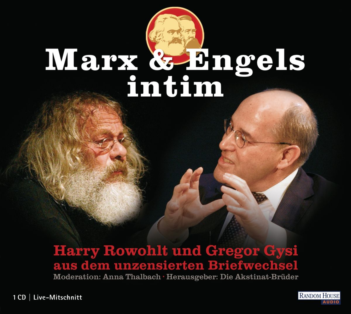 Cover der Audio-CD "Marx & Engels intim", Verlag Random House