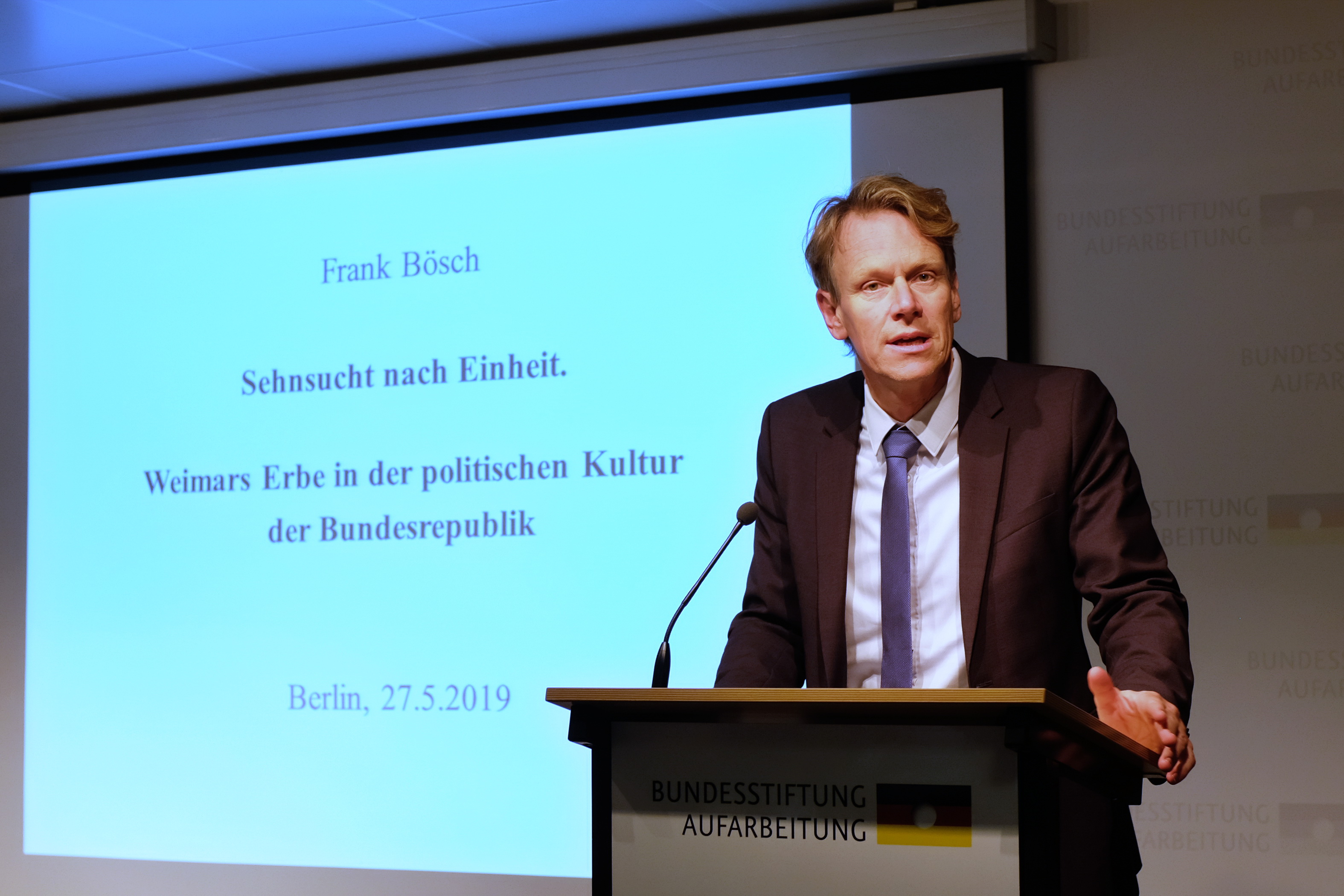 Frank Bösch bei seinem Vortrag in der Bundesstiftung Aufarbeitung, (c) Bundesstiftung Aufarbeitung
