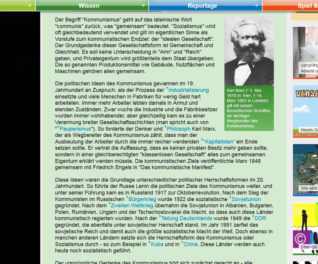 Screenshot des Lexikoneintrags