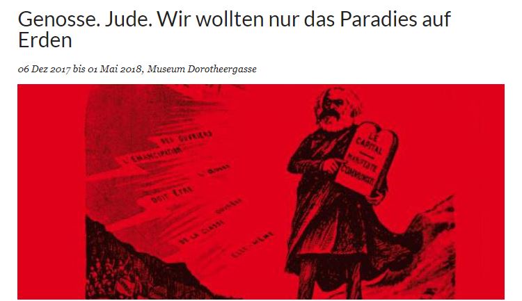 Screenshot der Website des Jüdischen Museums Wien
