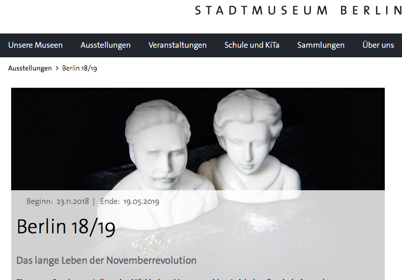 Screenshot zur Ausstellung von stadtmuseum.de