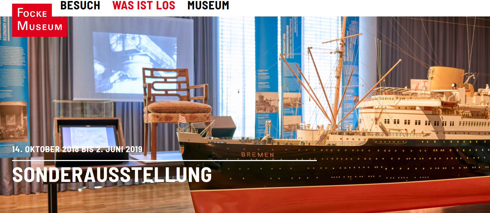 Screenshot Website Focke-Museum Bremen