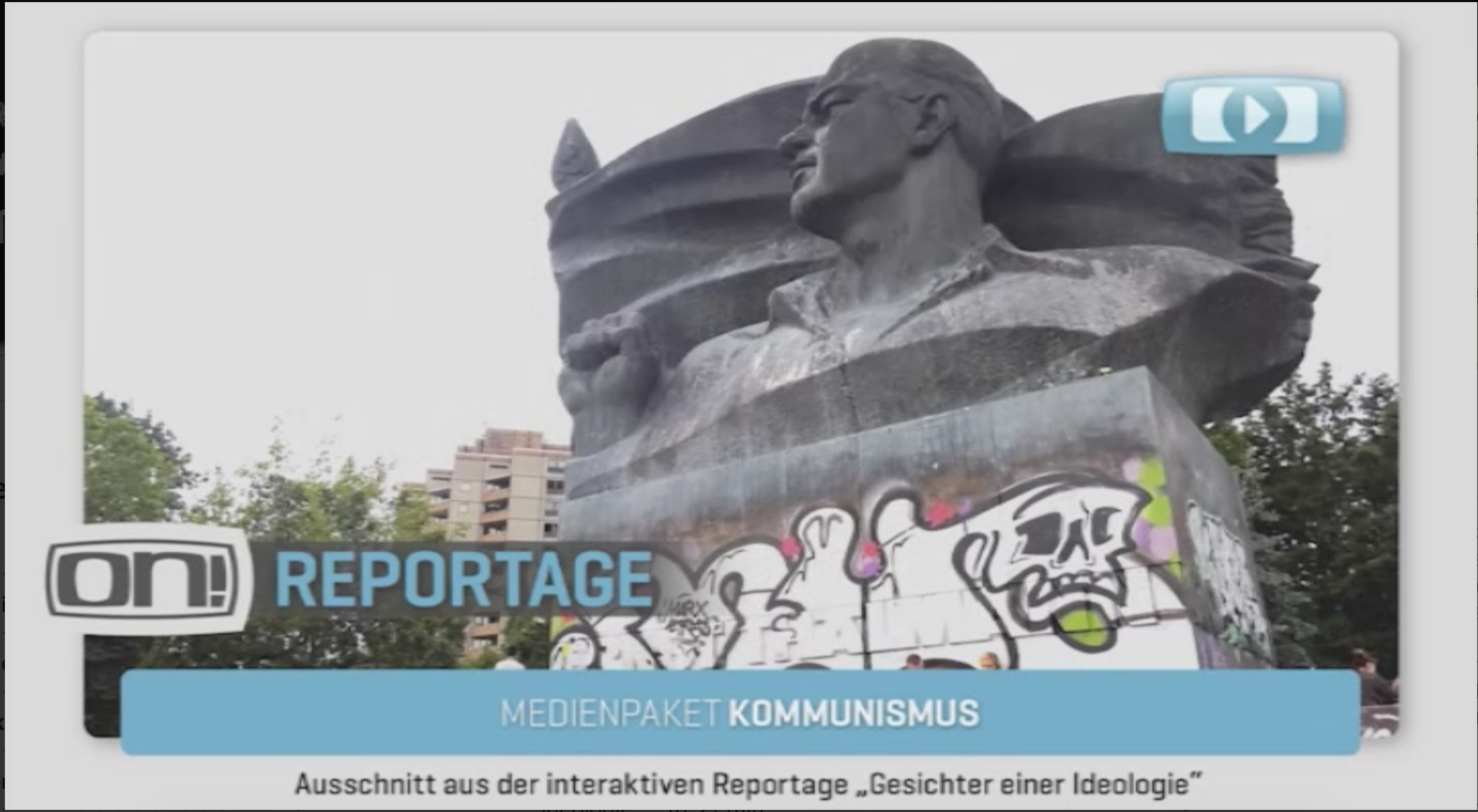 Screenshot des Trailers zum Medienpaket "Kommunismus. Zwischen Ideologie und Realität"