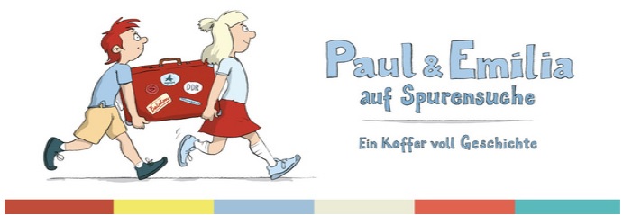 Logo Paul & Emilia auf Spurensuche – Ein Koffer voll Geschichte