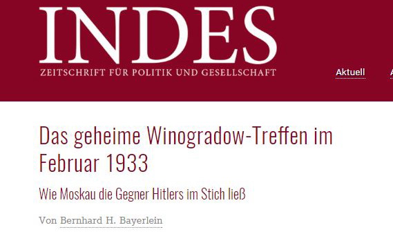 Screenshot von Volltext des Aufsatzes unter: http://indes-online.de/1-2017-das-geheime-winogradow-treffen-im-februar-1933