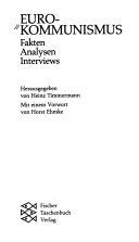 Buchcover Heinz Timmermann (Hrsg.): Euro-Kommunismus. Fakten, Analysen, Interviews