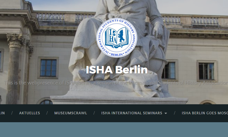 Logo der Berliner ISHA-Sektion, Screenshot von Webseite, https://ishaberlin.wordpress.com/