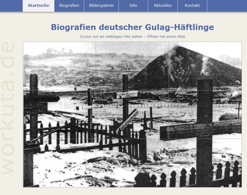 Screenshot der Website workuta.de