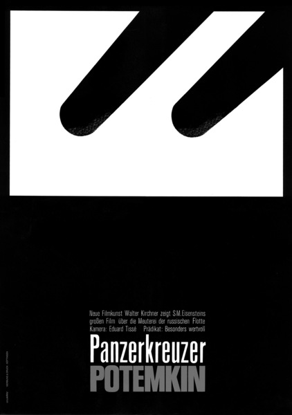 Plakat für Filmaufführung Panzerkreuzer Potemkin, Hans Hillmann, 1966